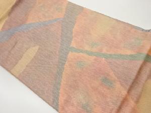 抽象模様織出し名古屋帯